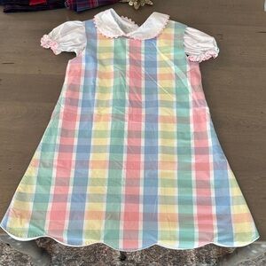 The Beaufort Bonnet Company Pastel Plaid Dress and Top size 10